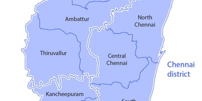 Chennai giới hạn bản đồ