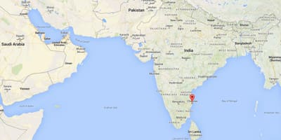 Chennai trên bản đồ ấn độ