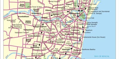Chennai trên bản đồ