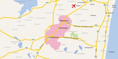 Bản đồ của Tambaram Chennai